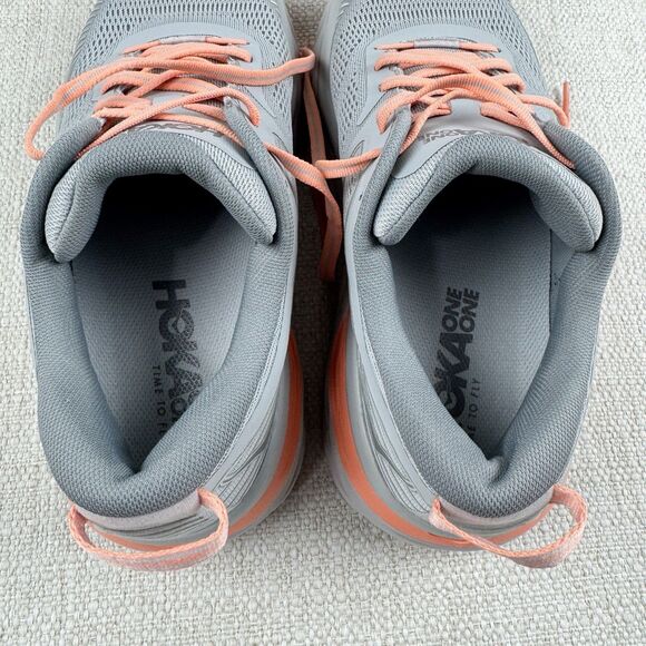 Hoka One One Bondi 7 Wide Running Shoes Women 10 D Harbor Mist Athletic Sneakers - Picture 10 of 15